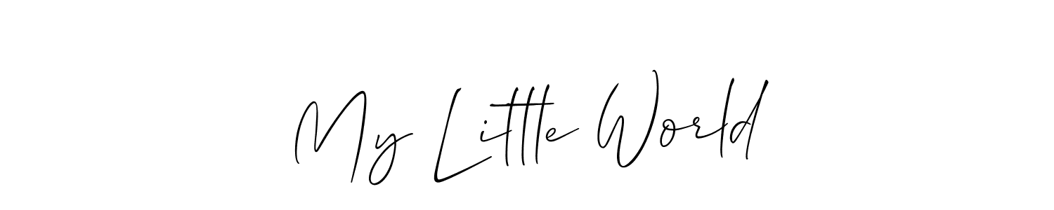 Make a beautiful signature design for name My Little World. Use this online signature maker to create a handwritten signature for free. My Little World signature style 2 images and pictures png