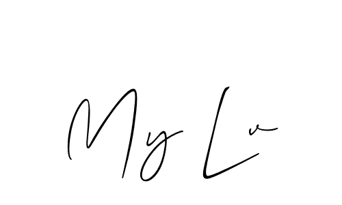 See photos of My Lv official signature by Spectra . Check more albums & portfolios. Read reviews & check more about Allison_Script font. My Lv signature style 2 images and pictures png