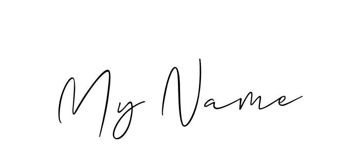 You should practise on your own different ways (Allison_Script) to write your name (My Name) in signature. don't let someone else do it for you. My Name signature style 2 images and pictures png