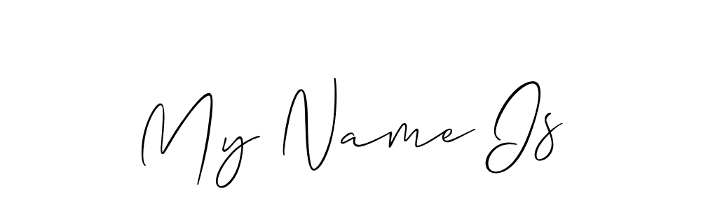 How to Draw My Name Is signature style? Allison_Script is a latest design signature styles for name My Name Is. My Name Is signature style 2 images and pictures png