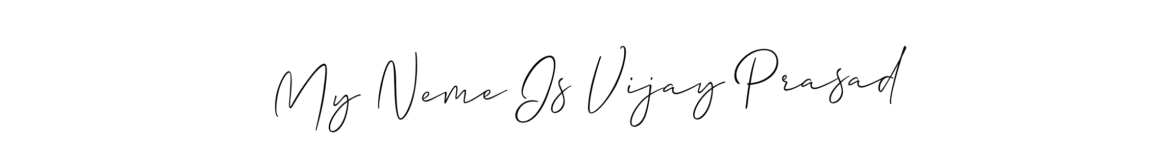 Also we have My Neme Is Vijay Prasad name is the best signature style. Create professional handwritten signature collection using Allison_Script autograph style. My Neme Is Vijay Prasad signature style 2 images and pictures png
