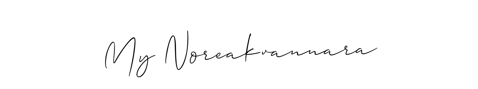 Once you've used our free online signature maker to create your best signature Allison_Script style, it's time to enjoy all of the benefits that My Noreakvannara name signing documents. My Noreakvannara signature style 2 images and pictures png