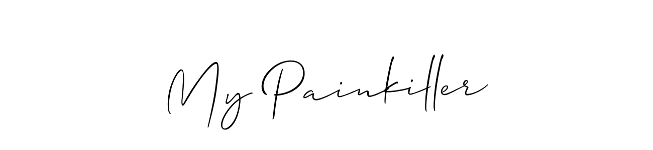 Best and Professional Signature Style for My Painkiller. Allison_Script Best Signature Style Collection. My Painkiller signature style 2 images and pictures png