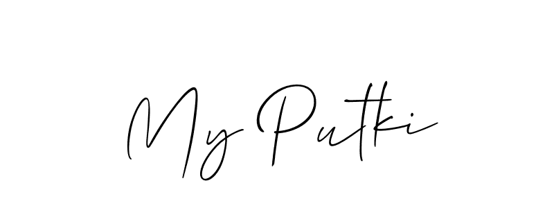 Make a short My Putki signature style. Manage your documents anywhere anytime using Allison_Script. Create and add eSignatures, submit forms, share and send files easily. My Putki signature style 2 images and pictures png