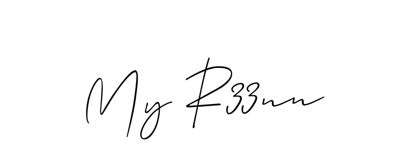 How to make My R33nn name signature. Use Allison_Script style for creating short signs online. This is the latest handwritten sign. My R33nn signature style 2 images and pictures png