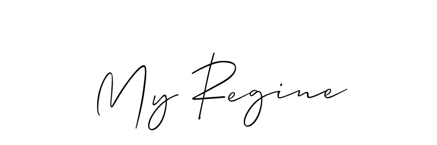 Similarly Allison_Script is the best handwritten signature design. Signature creator online .You can use it as an online autograph creator for name My Regine. My Regine signature style 2 images and pictures png