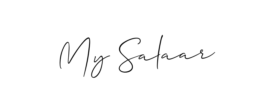 Also we have My Salaar name is the best signature style. Create professional handwritten signature collection using Allison_Script autograph style. My Salaar signature style 2 images and pictures png