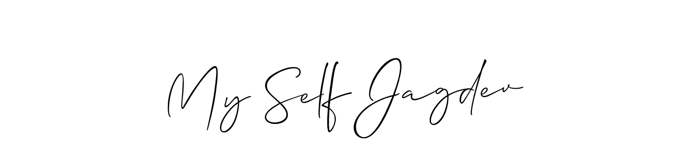 Also we have My Self Jagdev name is the best signature style. Create professional handwritten signature collection using Allison_Script autograph style. My Self Jagdev signature style 2 images and pictures png