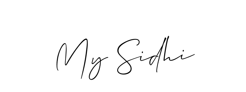 Make a beautiful signature design for name My Sidhi. Use this online signature maker to create a handwritten signature for free. My Sidhi signature style 2 images and pictures png