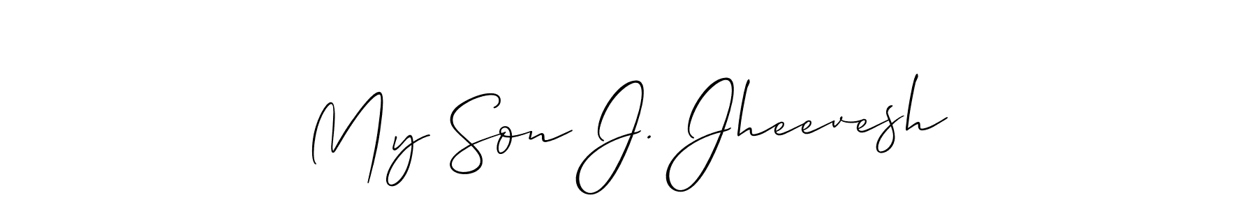 See photos of My Son J. Jheevesh official signature by Spectra . Check more albums & portfolios. Read reviews & check more about Allison_Script font. My Son J. Jheevesh signature style 2 images and pictures png