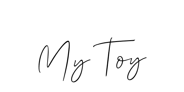 Create a beautiful signature design for name My Toy. With this signature (Allison_Script) fonts, you can make a handwritten signature for free. My Toy signature style 2 images and pictures png