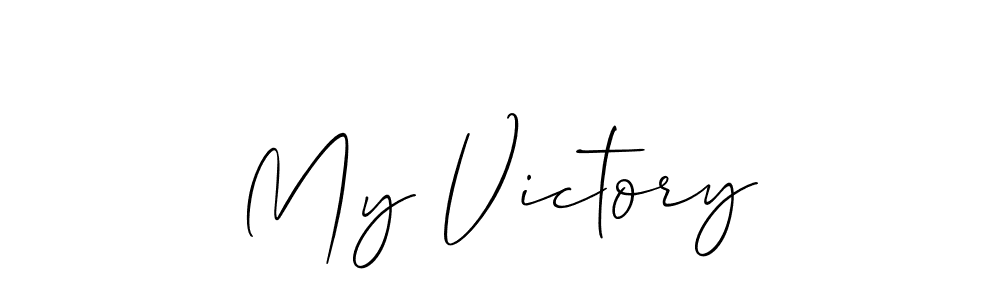 Once you've used our free online signature maker to create your best signature Allison_Script style, it's time to enjoy all of the benefits that My Victory name signing documents. My Victory signature style 2 images and pictures png