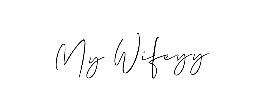 Make a beautiful signature design for name My Wifeyy. With this signature (Allison_Script) style, you can create a handwritten signature for free. My Wifeyy signature style 2 images and pictures png