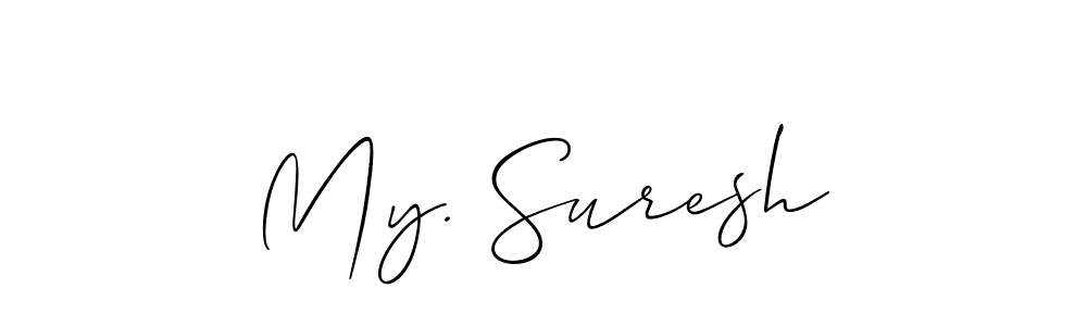 It looks lik you need a new signature style for name My. Suresh. Design unique handwritten (Allison_Script) signature with our free signature maker in just a few clicks. My. Suresh signature style 2 images and pictures png