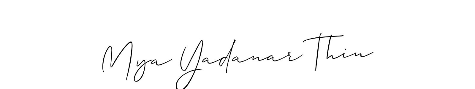 How to Draw Mya Yadanar Thin signature style? Allison_Script is a latest design signature styles for name Mya Yadanar Thin. Mya Yadanar Thin signature style 2 images and pictures png