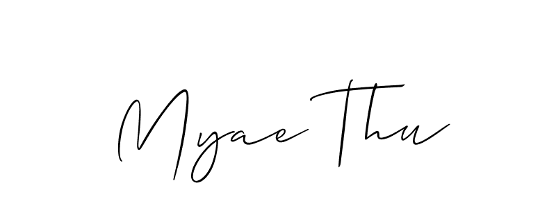 Also You can easily find your signature by using the search form. We will create Myae Thu name handwritten signature images for you free of cost using Allison_Script sign style. Myae Thu signature style 2 images and pictures png