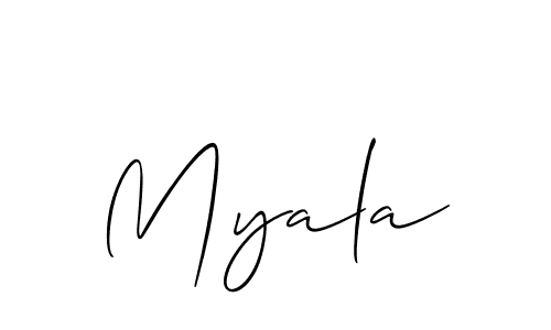 How to Draw Myala signature style? Allison_Script is a latest design signature styles for name Myala. Myala signature style 2 images and pictures png