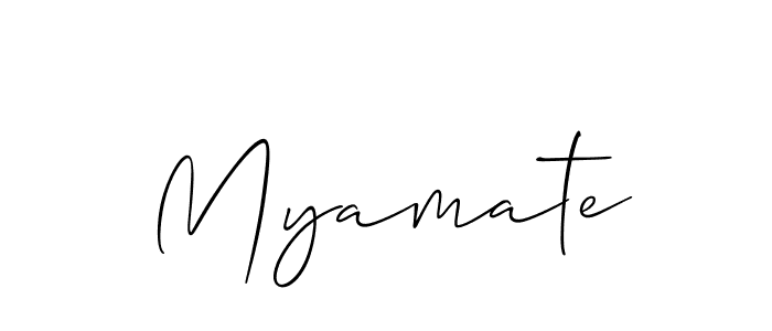 Myamate stylish signature style. Best Handwritten Sign (Allison_Script) for my name. Handwritten Signature Collection Ideas for my name Myamate. Myamate signature style 2 images and pictures png