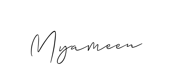 Make a beautiful signature design for name Myameen. Use this online signature maker to create a handwritten signature for free. Myameen signature style 2 images and pictures png