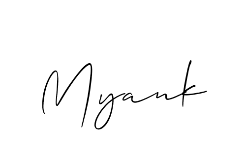 You should practise on your own different ways (Allison_Script) to write your name (Myank) in signature. don't let someone else do it for you. Myank signature style 2 images and pictures png