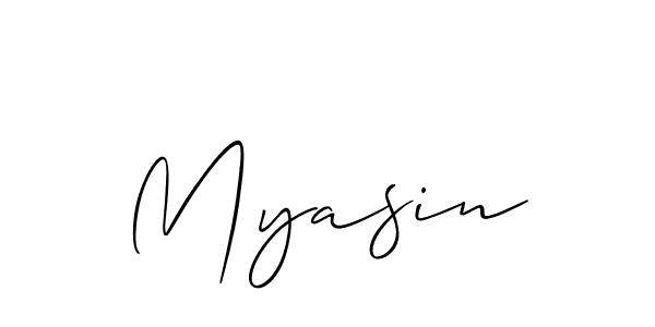 Once you've used our free online signature maker to create your best signature Allison_Script style, it's time to enjoy all of the benefits that Myasin name signing documents. Myasin signature style 2 images and pictures png