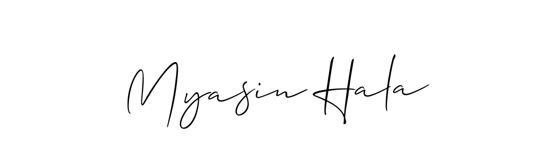 Check out images of Autograph of Myasin Hala name. Actor Myasin Hala Signature Style. Allison_Script is a professional sign style online. Myasin Hala signature style 2 images and pictures png