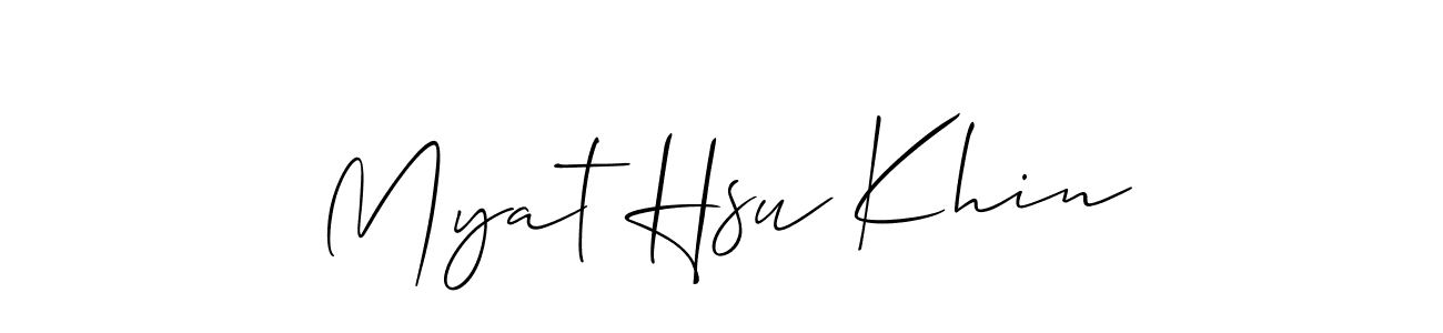 How to make Myat Hsu Khin signature? Allison_Script is a professional autograph style. Create handwritten signature for Myat Hsu Khin name. Myat Hsu Khin signature style 2 images and pictures png
