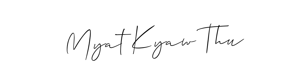 This is the best signature style for the Myat Kyaw Thu name. Also you like these signature font (Allison_Script). Mix name signature. Myat Kyaw Thu signature style 2 images and pictures png