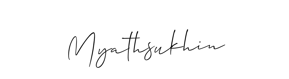 Also You can easily find your signature by using the search form. We will create Myathsukhin name handwritten signature images for you free of cost using Allison_Script sign style. Myathsukhin signature style 2 images and pictures png