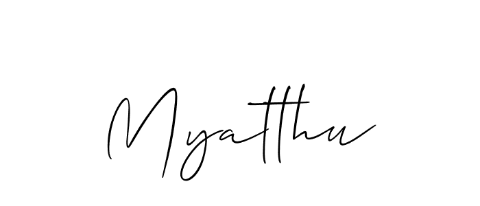 Also You can easily find your signature by using the search form. We will create Myatthu name handwritten signature images for you free of cost using Allison_Script sign style. Myatthu signature style 2 images and pictures png