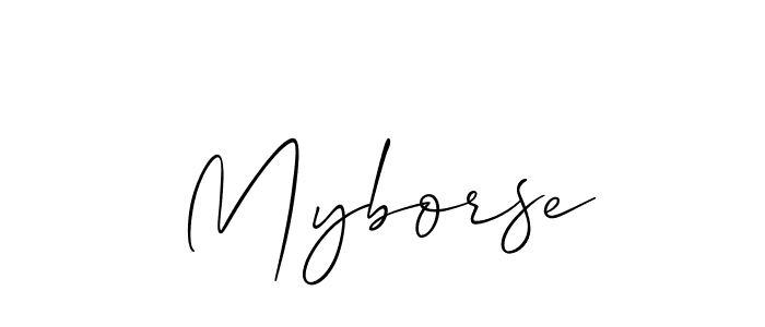 Myborse stylish signature style. Best Handwritten Sign (Allison_Script) for my name. Handwritten Signature Collection Ideas for my name Myborse. Myborse signature style 2 images and pictures png