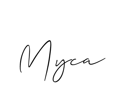 How to Draw Myca signature style? Allison_Script is a latest design signature styles for name Myca. Myca signature style 2 images and pictures png