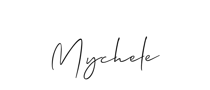 if you are searching for the best signature style for your name Mychele. so please give up your signature search. here we have designed multiple signature styles  using Allison_Script. Mychele signature style 2 images and pictures png