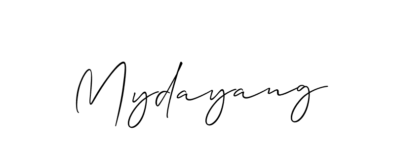 How to make Mydayang name signature. Use Allison_Script style for creating short signs online. This is the latest handwritten sign. Mydayang signature style 2 images and pictures png