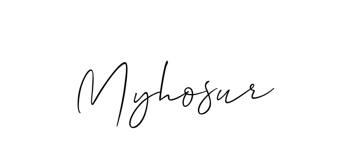 Make a beautiful signature design for name Myhosur. Use this online signature maker to create a handwritten signature for free. Myhosur signature style 2 images and pictures png