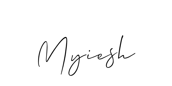 How to make Myiesh name signature. Use Allison_Script style for creating short signs online. This is the latest handwritten sign. Myiesh signature style 2 images and pictures png