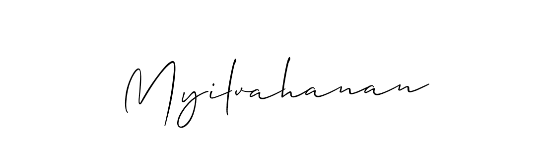 Design your own signature with our free online signature maker. With this signature software, you can create a handwritten (Allison_Script) signature for name Myilvahanan. Myilvahanan signature style 2 images and pictures png
