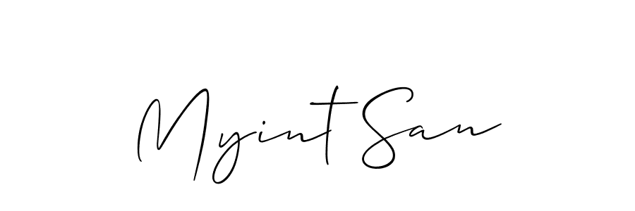 Once you've used our free online signature maker to create your best signature Allison_Script style, it's time to enjoy all of the benefits that Myint San name signing documents. Myint San signature style 2 images and pictures png