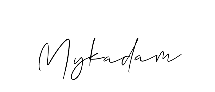 This is the best signature style for the Mykadam name. Also you like these signature font (Allison_Script). Mix name signature. Mykadam signature style 2 images and pictures png