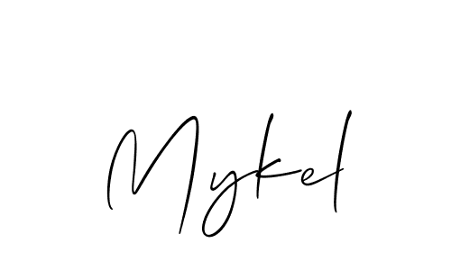 It looks lik you need a new signature style for name Mykel. Design unique handwritten (Allison_Script) signature with our free signature maker in just a few clicks. Mykel signature style 2 images and pictures png