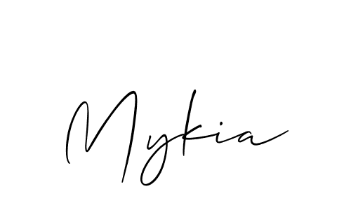 if you are searching for the best signature style for your name Mykia. so please give up your signature search. here we have designed multiple signature styles  using Allison_Script. Mykia signature style 2 images and pictures png