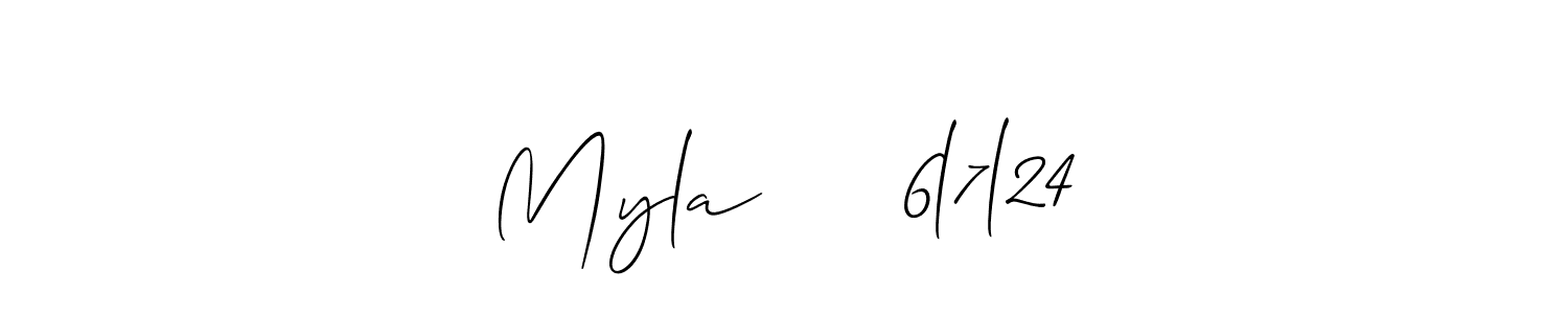 This is the best signature style for the Myla     6l7l24 name. Also you like these signature font (Allison_Script). Mix name signature. Myla     6l7l24 signature style 2 images and pictures png