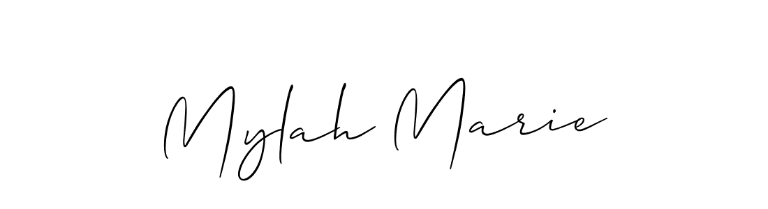 Allison_Script is a professional signature style that is perfect for those who want to add a touch of class to their signature. It is also a great choice for those who want to make their signature more unique. Get Mylah Marie name to fancy signature for free. Mylah Marie signature style 2 images and pictures png