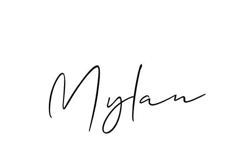 You should practise on your own different ways (Allison_Script) to write your name (Mylan) in signature. don't let someone else do it for you. Mylan signature style 2 images and pictures png