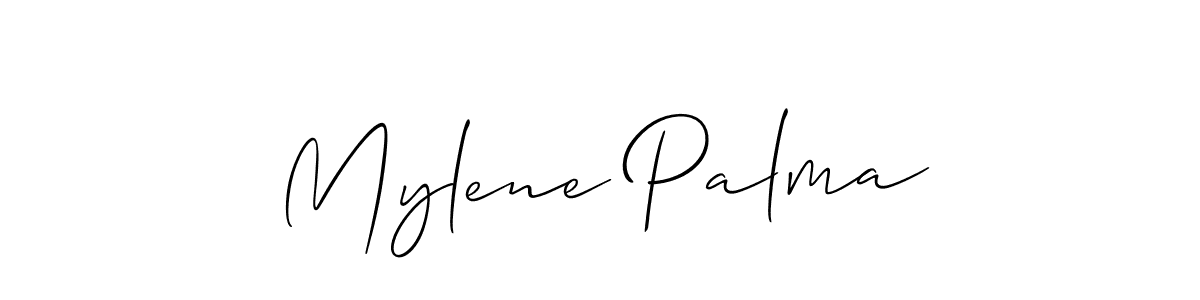 Also You can easily find your signature by using the search form. We will create Mylene Palma name handwritten signature images for you free of cost using Allison_Script sign style. Mylene Palma signature style 2 images and pictures png