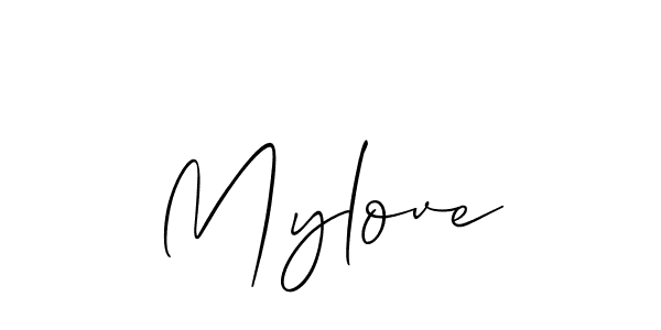 Best and Professional Signature Style for Mylove. Allison_Script Best Signature Style Collection. Mylove signature style 2 images and pictures png