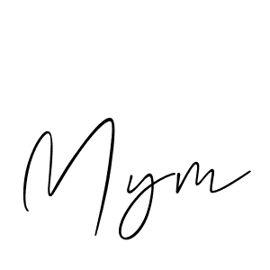 It looks lik you need a new signature style for name Mym. Design unique handwritten (Allison_Script) signature with our free signature maker in just a few clicks. Mym signature style 2 images and pictures png