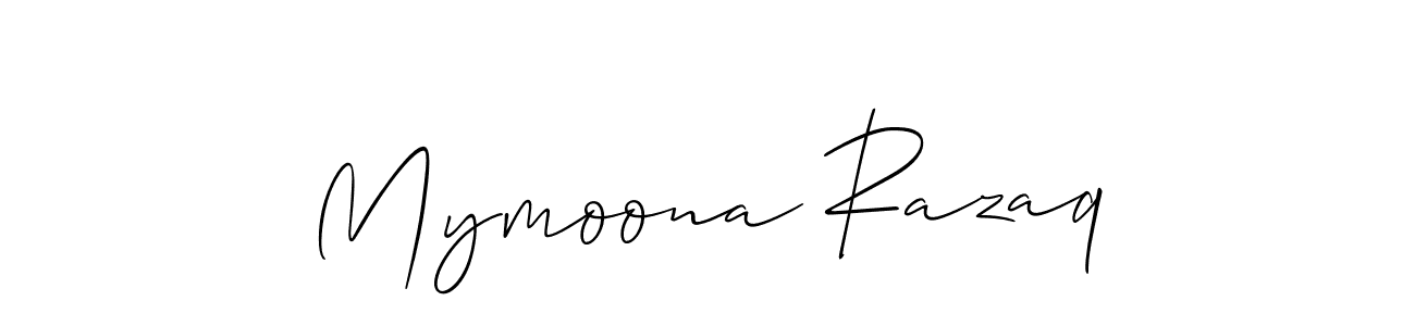 if you are searching for the best signature style for your name Mymoona Razaq. so please give up your signature search. here we have designed multiple signature styles  using Allison_Script. Mymoona Razaq signature style 2 images and pictures png