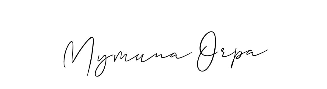 You should practise on your own different ways (Allison_Script) to write your name (Mymuna Orpa) in signature. don't let someone else do it for you. Mymuna Orpa signature style 2 images and pictures png