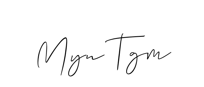 Make a beautiful signature design for name Myn Tgm. Use this online signature maker to create a handwritten signature for free. Myn Tgm signature style 2 images and pictures png